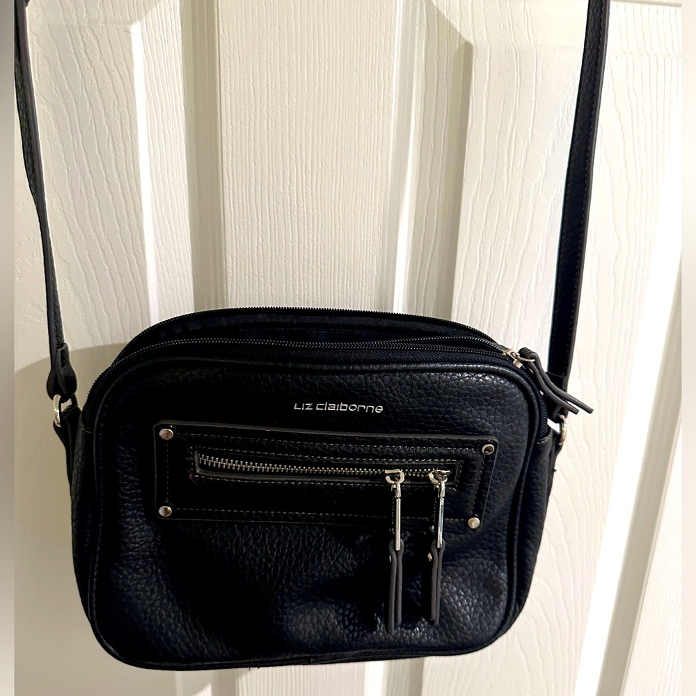 Liz Claiborne Midnight Black Crossbody Bag